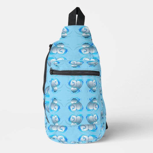 Swirl Hearts Sling Bag (Voorkant)