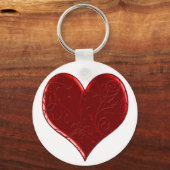 Swirl Overlay Heart Sleutelhanger (Voorkant)