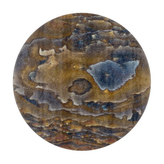 Swirl-patroon op Jasper Slab Snijplank (Voorkant)