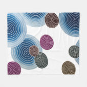 Swirl Pattern, Japans design Fleece Deken (Voorkant (Horizontaal))