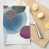 Swirl Pattern, Japans design Theedoek (Quarter Fold)