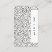 Swirl Pattern Slate Gold Spatter Visitekaartje (Achterkant)