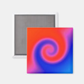 Swirl Red Blue Magneet (Voorkant / Achterkant)