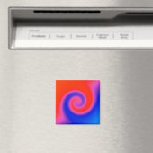Swirl Red Blue Magneet (Insitu (Vaatwasser))