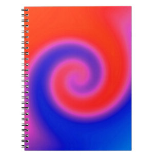 Swirl Red Blue Notitieboek