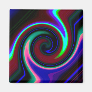 Swirl Retro Neon Magneet