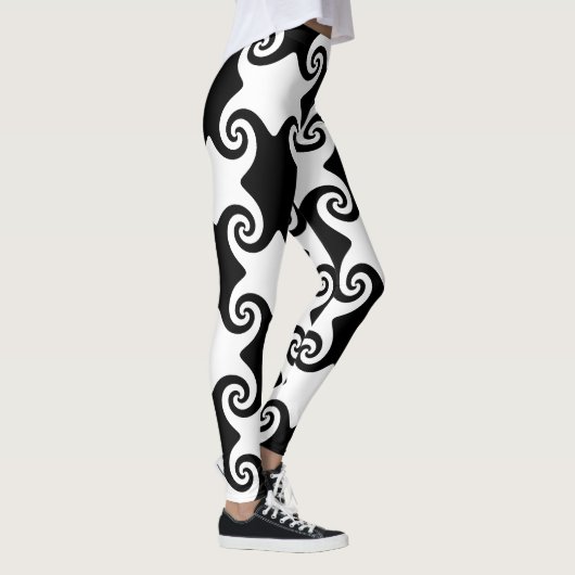 Swirl Shapes Keltisch als aanpasbare leggings (Rechts)