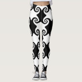 Swirl Shapes Keltisch als aanpasbare leggings (Voorkant)