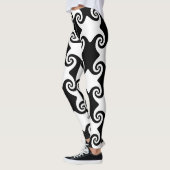 Swirl Shapes Keltisch als aanpasbare leggings (Links)