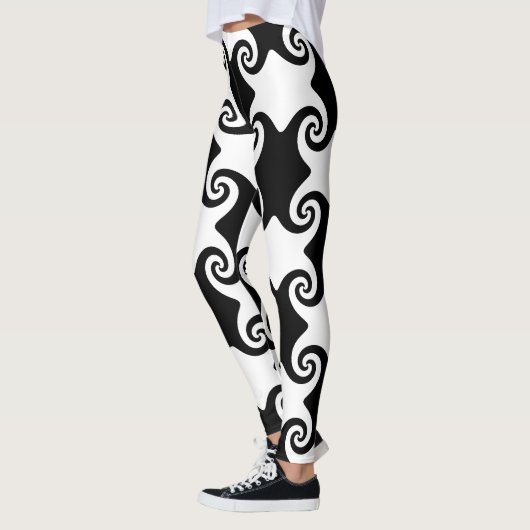 Swirl Shapes Keltisch als aanpasbare leggings (Links)