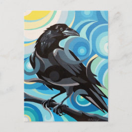Swirl Spirits Raven Briefkaart Spirit Power Animal