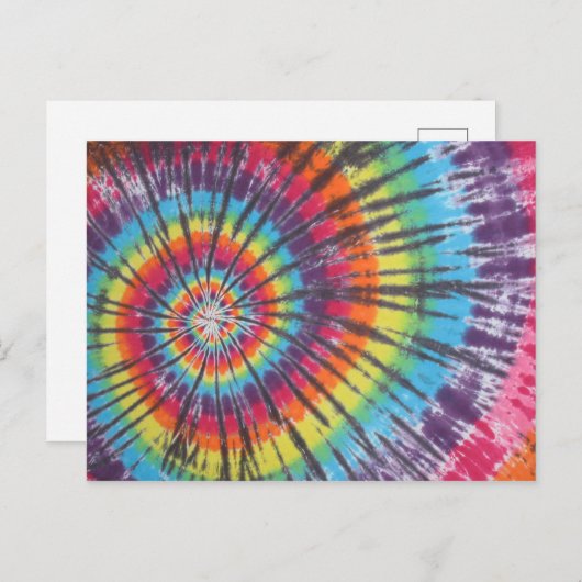 Swirl Tie Dye Briefkaart (Voorkant / Achterkant)