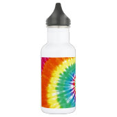 Swirl Tie Dye Multicolor Rainbow Waterfles (Links)