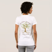 SWirl Tree Roots personaliseren gezinshereniging G T-shirt (Achterkant volledig)