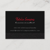 Swirl Trim Scrip Monogram Visitekaartje (Achterkant)