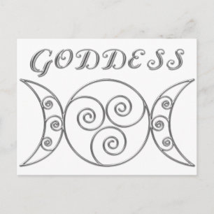 Swirl Triple Goddess Symbol Briefkaart