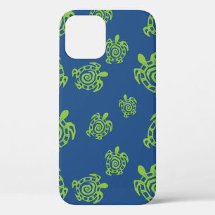 Swirl Turtle Pattern iPhone 12 Hoesje