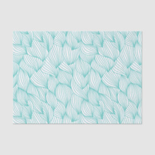 Swirl Wave Sky Blue Seamless Patroon Tissuepapier