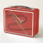 Swirled Music Staff Trombone Tekening | INITIALEN (Voorkant)