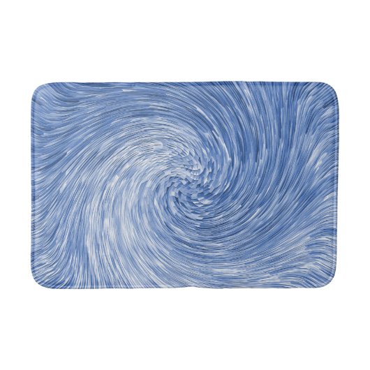 Swirling Blue..... Badmat (Voorkant)