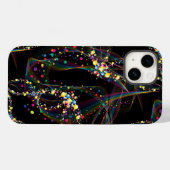 Swirling bubbels in multi-kleuren patroon Zwart BG Case-Mate iPhone Case (Achterkant (horizontaal))