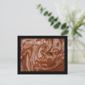 Swirling Chocolate Custom Fondue Party Uitnodiging (Staand voorkant)