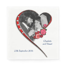 Swirling hart bruiloft