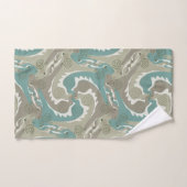 Swirling Hazen 4 smaragdgroen Badkamer Handdoek Se (Handdoek)