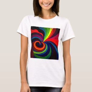 Swirling Patterns Design - Psychedelische kunstkle T-shirt