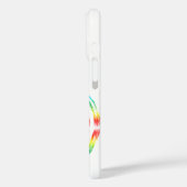 Swirling Rainbow Circle Sun Naam Bord Case-Mate iPhone Case (Achterkant / Links)