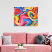 Swirls Canvas Afdruk (Insitu (Woonkamer))