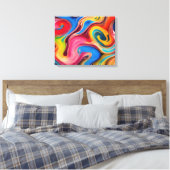 Swirls Canvas Afdruk (Insitu (Slaapkamer))