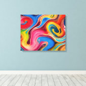 Swirls Canvas Afdruk (Insitu (Houten vloer))