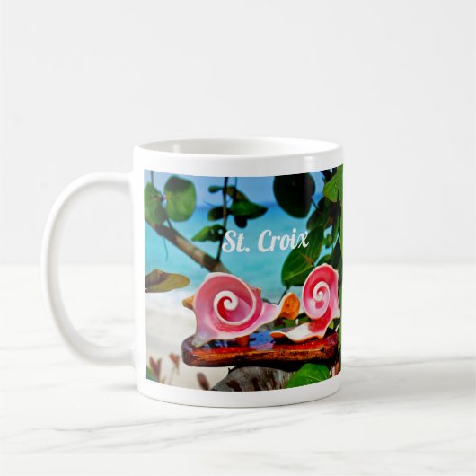 Swirls Conch Shell Mug St. Croix (Gauche)