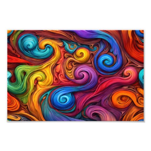 Swirls Foto Afdruk (Voorkant)