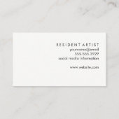 Swirls Pattern Visitekaartje (Achterkant)