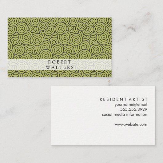 Swirls Pattern Visitekaartje (Voorkant / Achterkant)