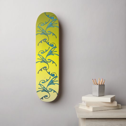 Swirls Skateboard (Muurkunst)