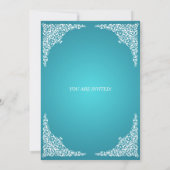  Swirls Turquoise Kaart (Achterkant)