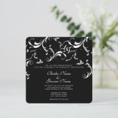 Swirls Wedding Invitation (Debout devant)