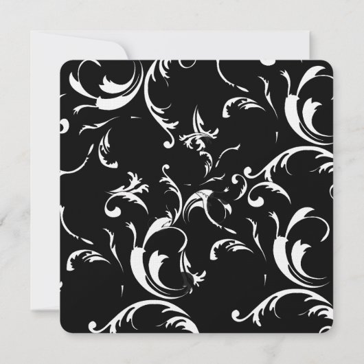 Swirls Wedding Invitation (Dos)