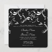 Swirls Wedding Invitation (Devant)