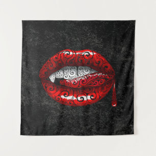 Swirly Bloody Kiss Wandkleed