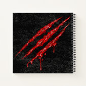 Swirly Claw Marks Notitieboek (Achterkant)