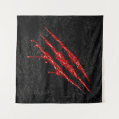 Swirly Claw Marks Wandkleed (Voorkant (horizontaal))