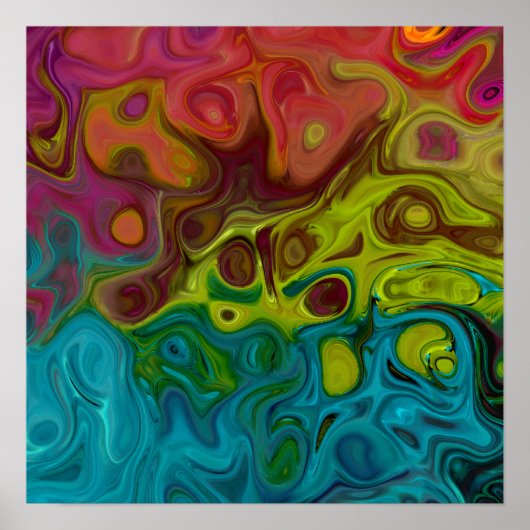 Swirly Covet Abstract 5.12 Poster (Voorkant)