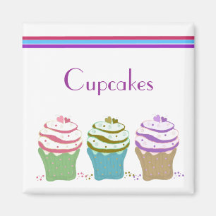 Swirly Cupcakes Magneet
