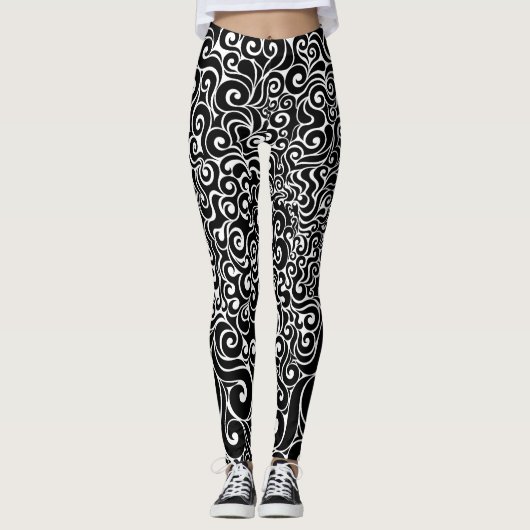 Swirly Design Leggings (Voorkant)