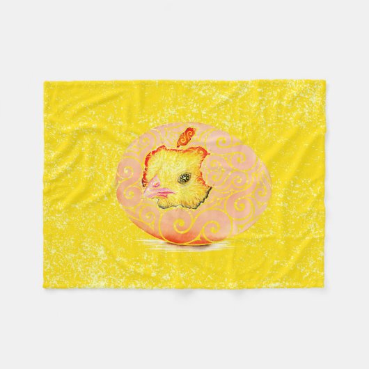 swirly hatchling fleece deken (Voorkant (Horizontaal))