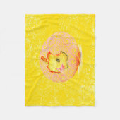 swirly hatchling fleece deken (Voorkant)